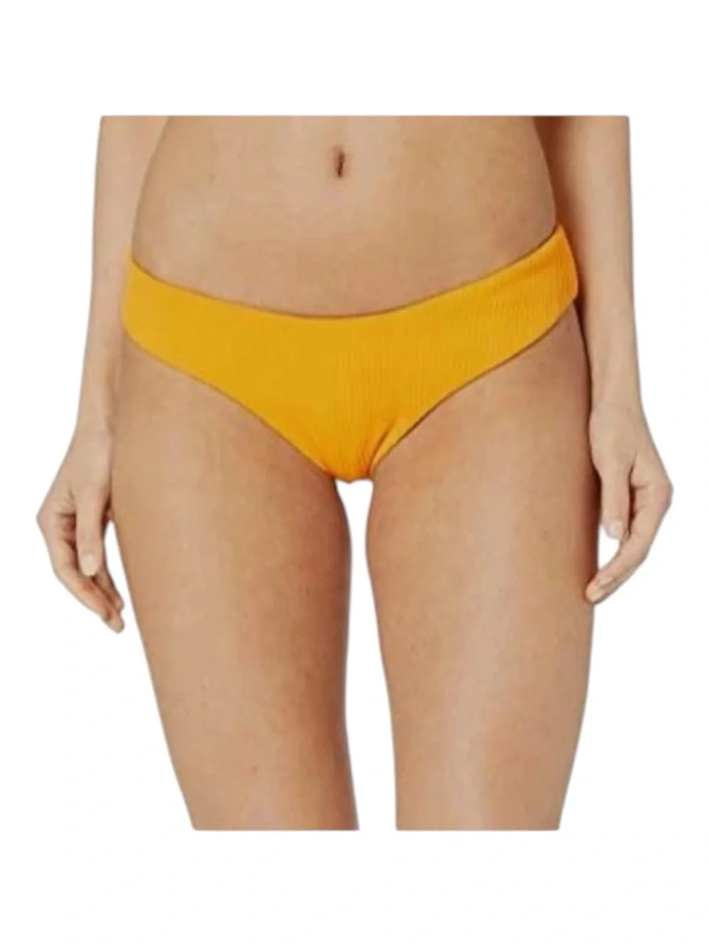 Eberjey Alta Mare Annina Ribbed Bikini Bottom in Goldy NWT